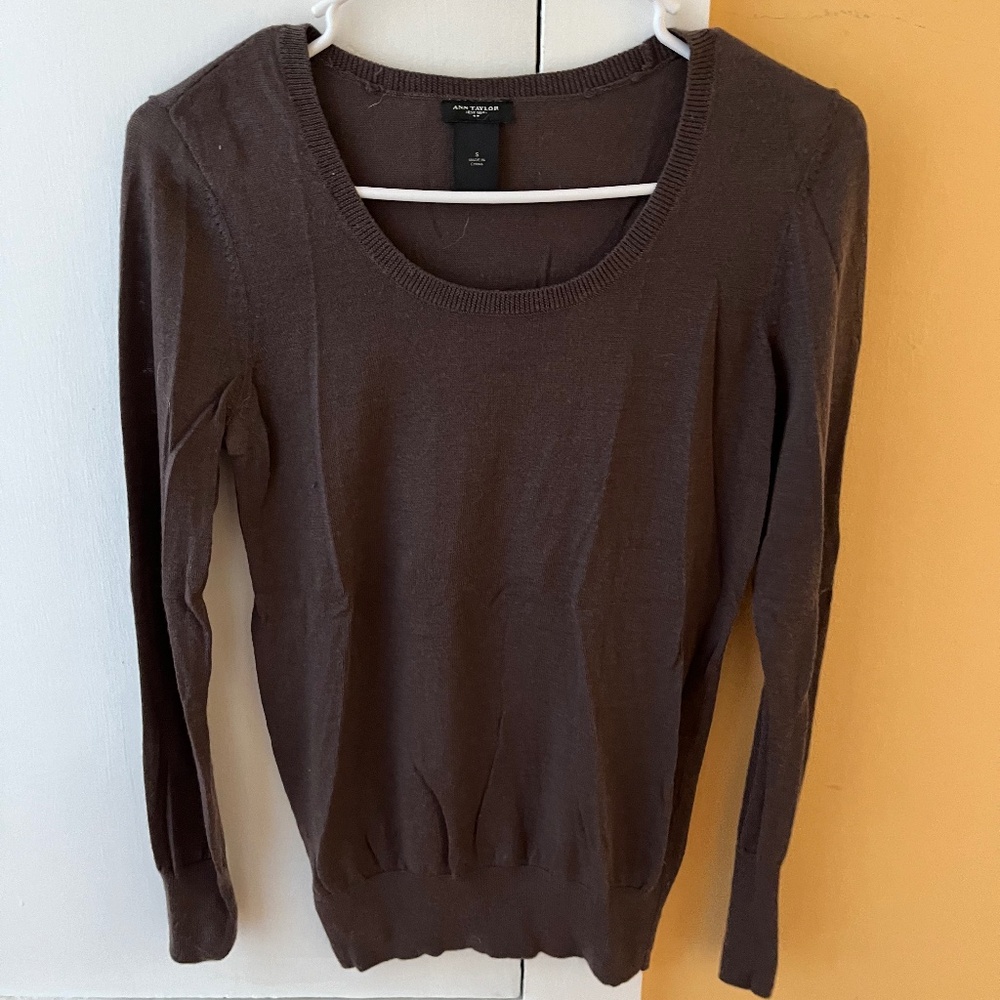 Ann Taylor Brown Sweater Size Small